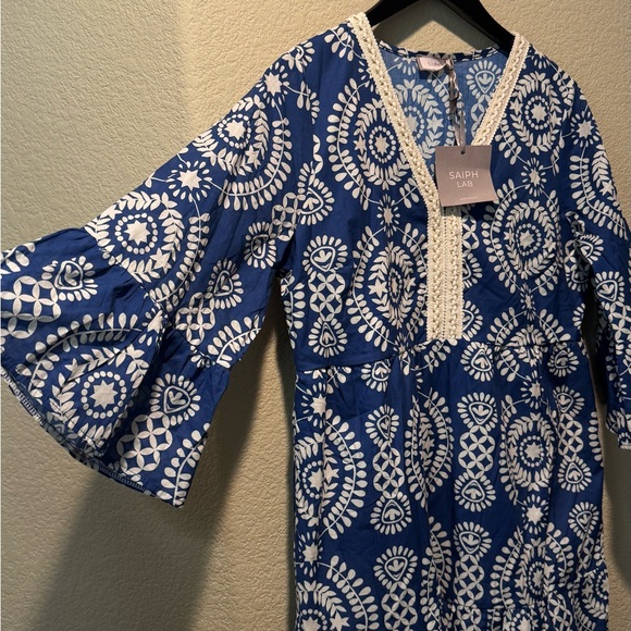 SAIPH LAB white and blue dress size M - Picture 6 of 13